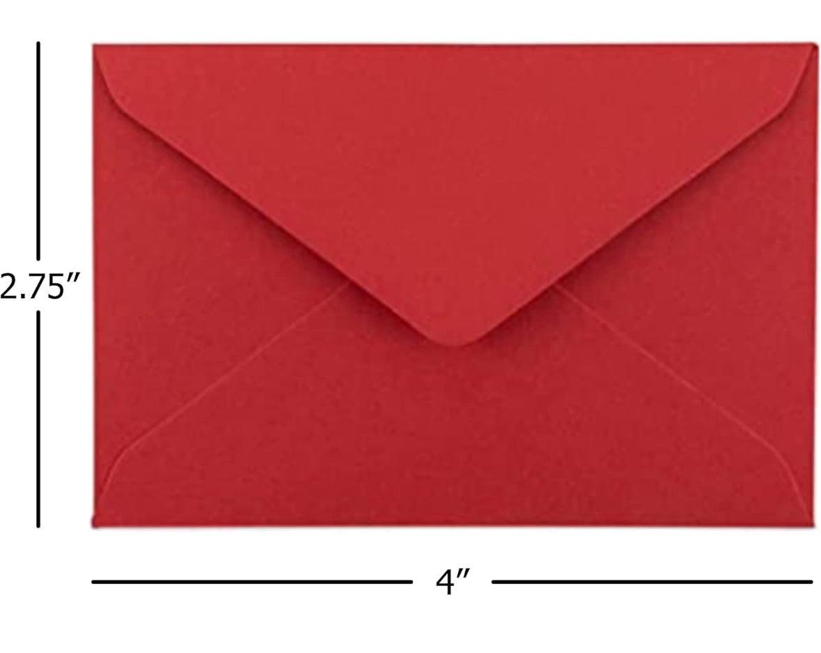 Red Gift Card Envelopes