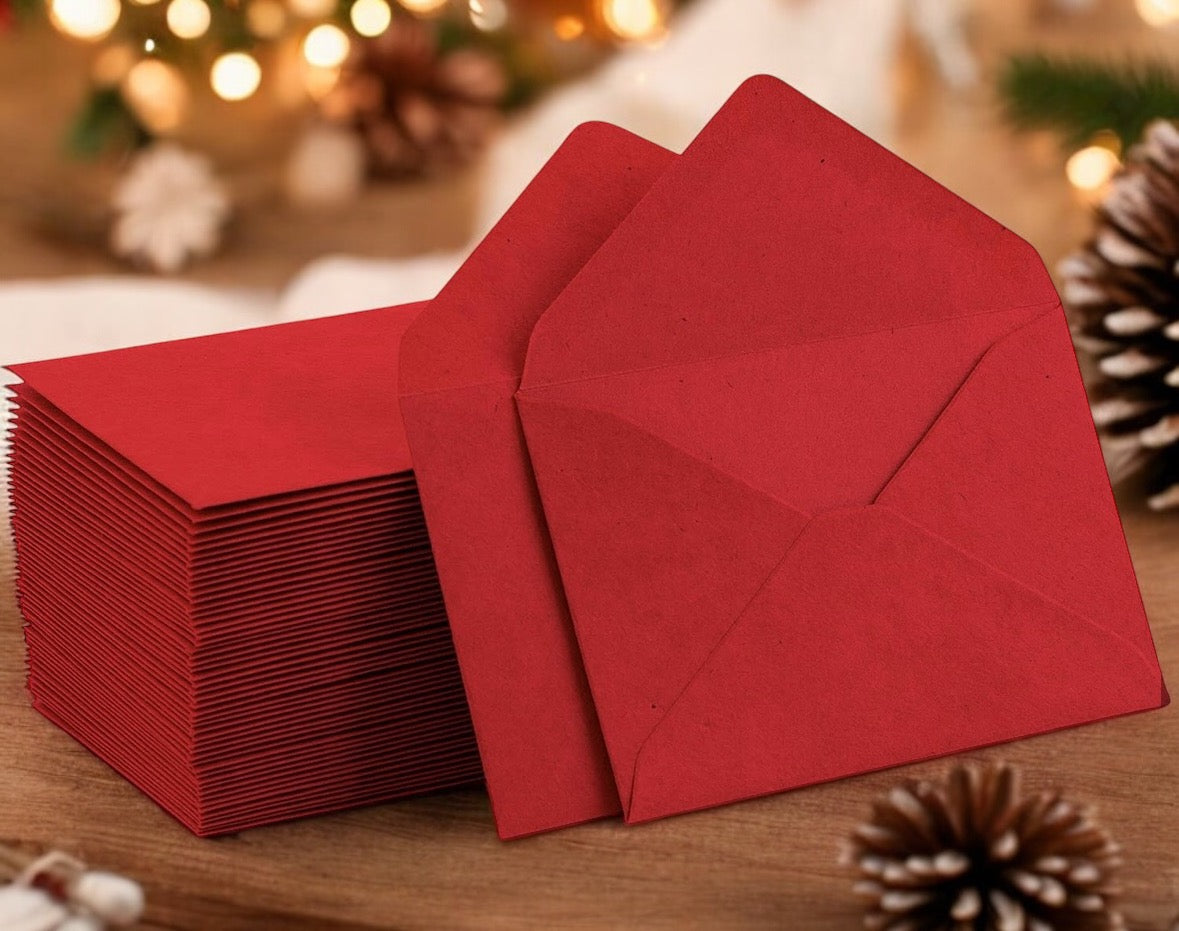 Red Gift Card Envelopes